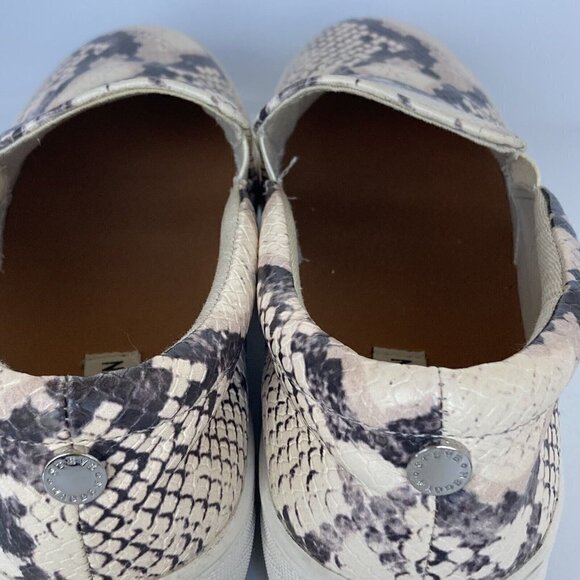 Steve Madden Gills Womens 8M Snake Print Platform Slip on Sneakers Leather Shoes - Picture 10 of 16